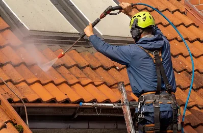 Démoussage et hydrofuge de toiture à Nébian